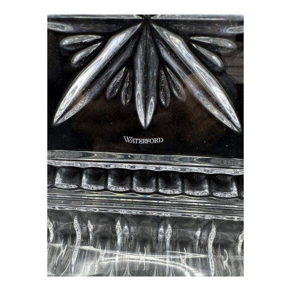 Vintage Waterford Crystal O'Connell Star Cut Square Vide Poche Tray Platter 10" - Picture 6 of 9